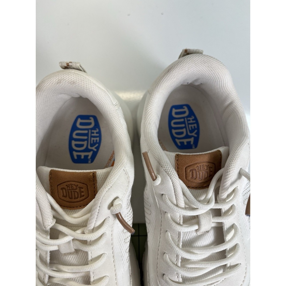 Hey Dude Shoes Sirocco Alta Women's Size 8 Neutrals White Shoes Slip On Casual - Picture 7 of 8